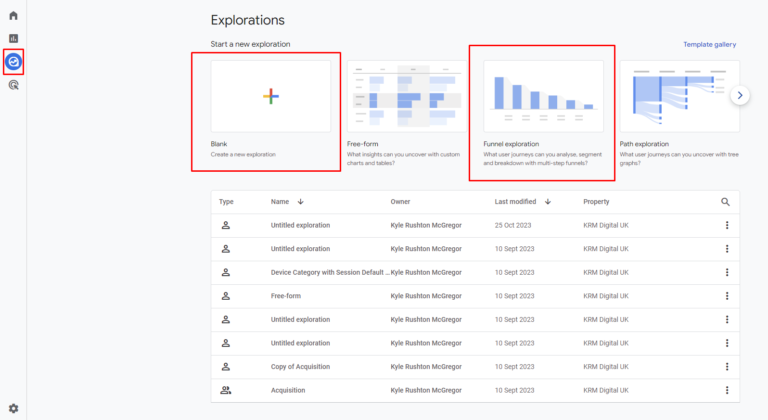 how to find funnel exploration