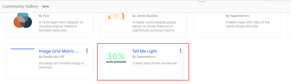 Tell Me Light Supermetrics