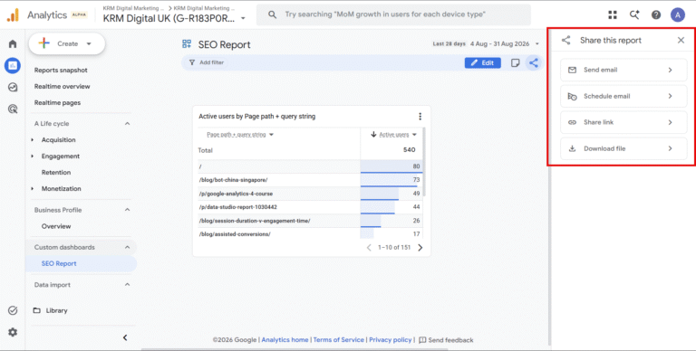 Scheduling Dashboards
